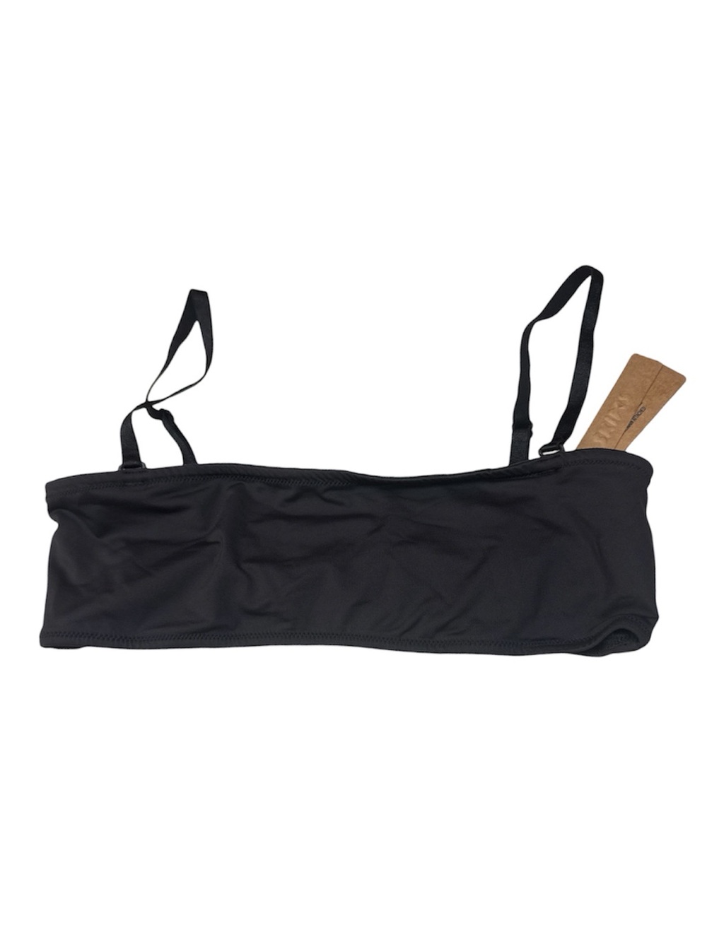 NWT Skims - Onxy Black Signature Swim Micro Bandeau Top with Detachable Straps